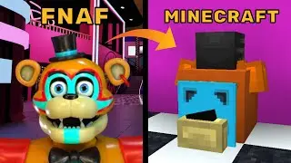 How To Build Glamrock Freddy From FNAF Security Breach In Minecraft! (Java/Bedrock)