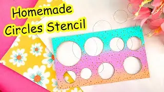 How to make circle stencil at home||Sajal's Art