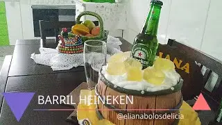 BOLO DE ANIVERSÁRIO BARRIL HEINEKEN