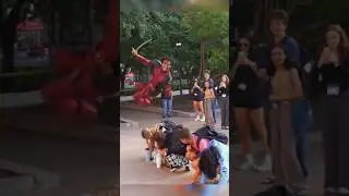 I Flipped over a group of college kids as Deadpool !