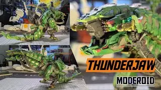 Moderoid Thunderjaw Horizon Forbidden West Model Kit Unboxing and Custom Painted Build