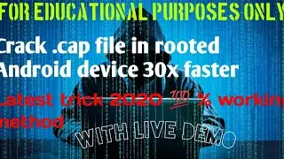 How to crack .cap file in non-rooted device .🔥⚠️(For educational purpose)