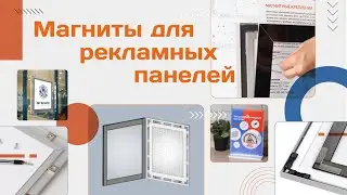 Магниты для рекламных панелей, вывесок и лайтбоксов