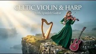 48 Min Irish Celtic Violin & Harp (with Spanish Guitar) | Meditation • Relaxation • Calm • Sleep