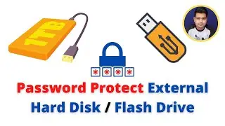How to Password Protect an External USB Hard Disk | 2 Ways Password Protect Flash Drive Windows 10