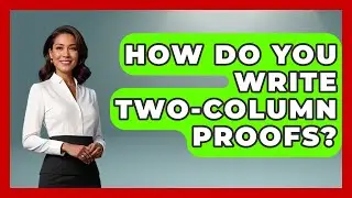 How Do You Write Two-Column Proofs? - All About Geometry