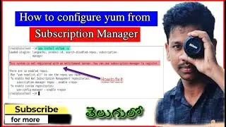 How to configure yum from Subscription Manager | Install packages | Linux Repository | LinuxTelug