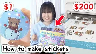 How I Make STICKERS and WASHI TAPES!! with cricut joy xtra!!