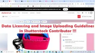 Data Licensing and Image Uploading Guidelines in Shutterstock Contributor !!!