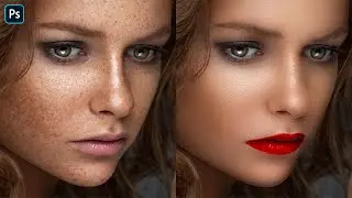 The best way of skin smoothing and retouching in photoshop || skin-softening
