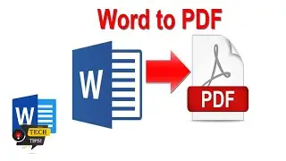 How to Save Word Document as PDF | Tech Tips