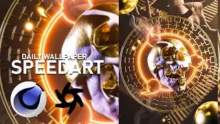 Skull I Everyday/Daily render I Cinema4D and Octane render Speedart I Damongraphics