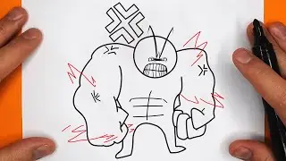 COMO DIBUJAR A BIG MAN (LITTLE MAN 2) | Friday Night Funkin (FNF) - paso a paso, fácil y rápido