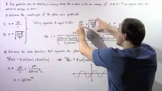 Free Particle and Plane Wave Example