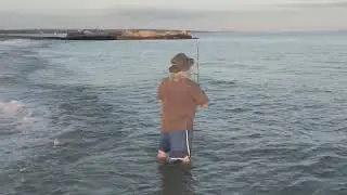 DJI 0245 Ron Fishing New London - Ocean Beach - DJI Mini300Pro
