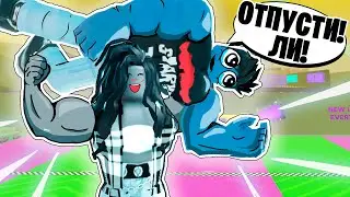 My Strongman Girlfriend Is Stronger Than Me! / Roblox Strongman Simulator