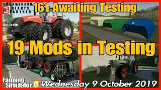 Mods in Testing list fs19 Seasons console farming simulator 