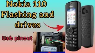 How To Nokia 110 RM-827 Flashing With Usb Tested Pinout Usb driver