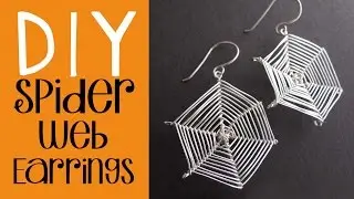 Spider Web Earrings Tutorial - Easy Halloween Jewelry DIY
