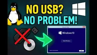 How to Install Windows 10 on Linux Without USB | Easy Dual Boot Setup (2025)
