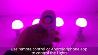 2.4G E27 6W Wireless Milight Dimmable RGBWW LED Light Bulb