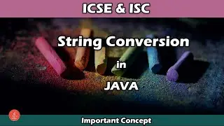 String Conversion in JAVA || Conversion of String from primitive datatype || ICSE & ISC || BluejCode