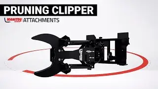 Get access to hard-to-reach areas with your #Manitou pruning clipper 🔴 #Forestry #attachment