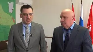 Министр строительства и архитектуры Пермского края Михаил Сюткин с рабочим визитом посетил Лысьву