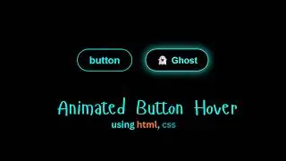 How to Create a Animated Button Using html and css || web development project for All. 