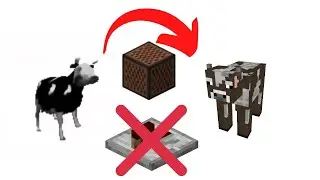 FNF | How to make Polish Cow in Minecraft Note Block without Redstone repeater