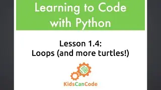 Learning to Code with Python: Lesson 1.4 - Loops (and more turtles!)