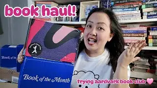 book haul | aardvark book club, book of the month, and more!