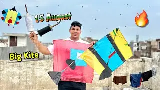 😎Flying Big Kites On 15 August 2024 | Kite Cutting | Ankit Kite Fighting