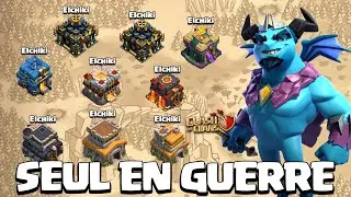 Première Guerre Seul avec mes 2 HDV 17 ! Clash of Clans