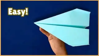 How to Make a Paper Plane Flies Forever - The Coolest Paper Airplane Ever