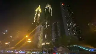 Night walk in Dubai #dubai #dubailife #nightlifedubai #walkthrough #asmr #walk