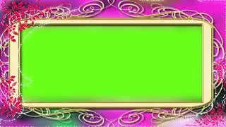 Green Screen Frame Effect Beautiful Background