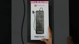 Portronics Power Plate 7 Extension Board - 8 Power Sockets, 6 USB Ports, 2500W & Surge Protection!