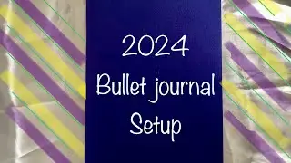 My 2024 bullet journal setup | Plan with me ✍️