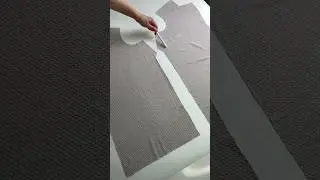 Переношу меловые линии отхлопыванием