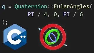 3D ROTATION. QUATERNIONS AND EULER ANGLES - C++ OpenGL PART #3
