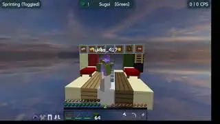 My favorite bedwars texture pack showcase (Sugoi Green 64x)