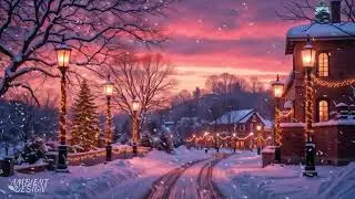 [Ambient Design] Peaceful Christmas Village 🎄 Cozy Holiday Music for Deep Sleep & Calm