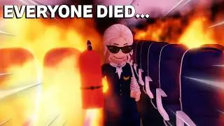 ALL THE PASSENGERS BURNT ALIVE | Cabin Crew Simulator *Ep27* | roblox