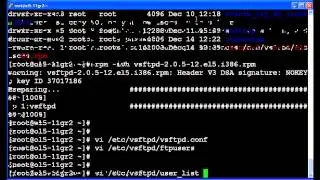 How to configure ftp server in linux