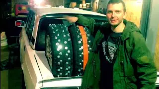 Болты вместо шипов,злая резина ваз 2107
