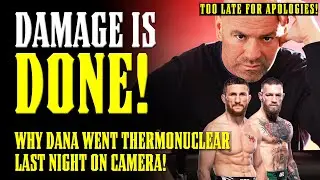 Dana White SNAPPED Last Night on VIDEO! Merab APOLOGIZES but it's TOO LATE!