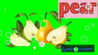 Pear green screen video.