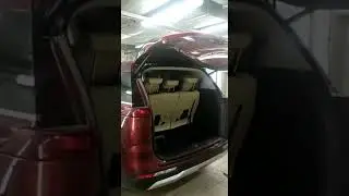 Электропривод багажника KIA Carnival. Работа привода с пульта, по кнопке багажника и кнопке салона.