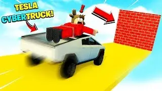 CRUSHING A NEW TESLA CYBERTRUCK in ROBLOX!